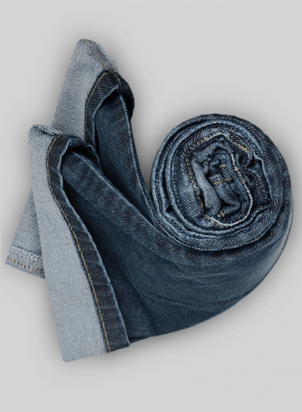 Melange Luxurious Deep Dark Blue Jeans - Stone Wash