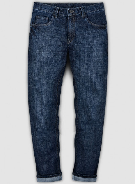 Italian Denim Indigo Wash Whisker Jeans