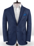 Napolean Stripo Navy Blue Wool Jacket