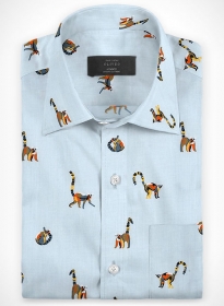 Cotton Romani Lemurs Shirt - Full Sleeves
