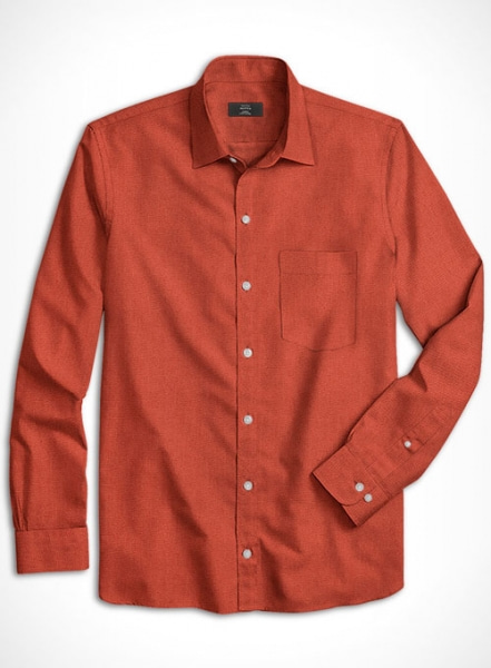 Cotton Stretch Herringbone Spiezi Shirt - Full Sleeves