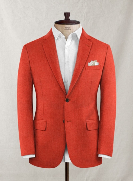 Italian Wool Cashmere Filona Orange Suit