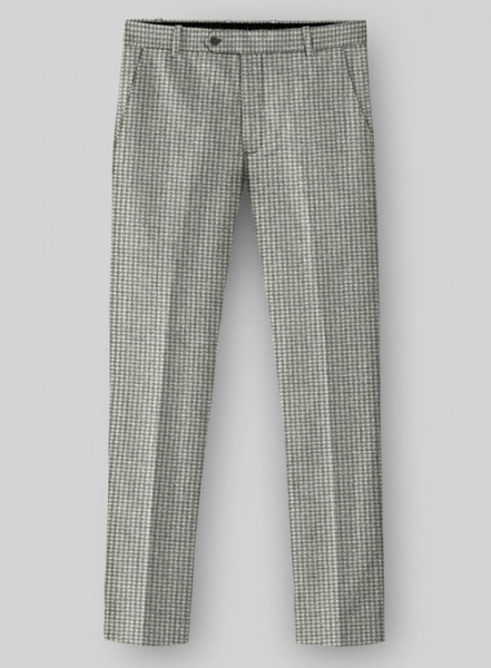 Houndstooth Light Gray Tweed Suit