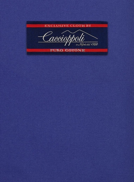 Caccioppoli Cotton Drill Cobalt Blue Jacket