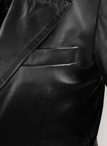 Kendall Jenner Leather Long Coat