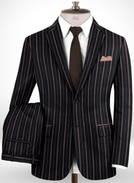 Napolean Tronel Dark Blue Wool Suit