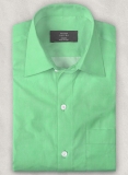 Apple Green Luxury Twill Shirt - Full Sleeves