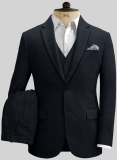 Deep Blue Heavy Tweed Suit