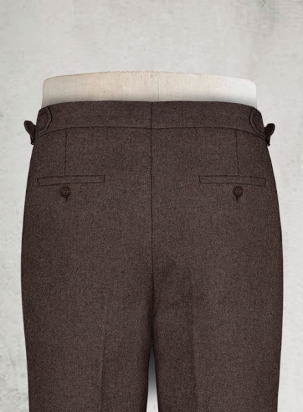 Brown Heavy Highland Tweed Trousers