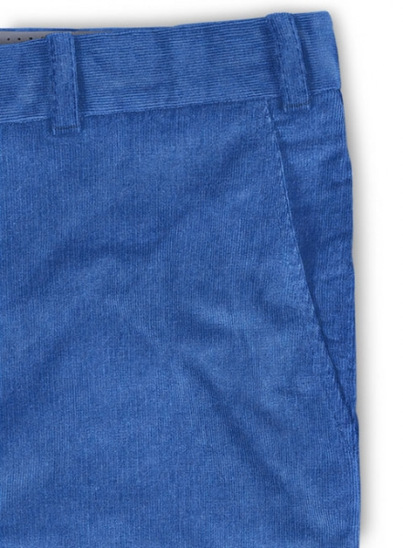 Turkish Blue 21 Wales Stretch Corduroy Trousers