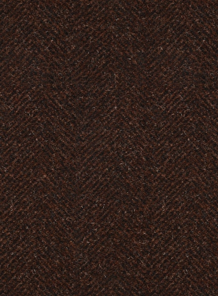 Heavy Brown Herringbone Tweed Pants