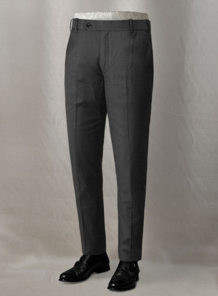 Napolean Mini Houndstooth Gray Wool Pants