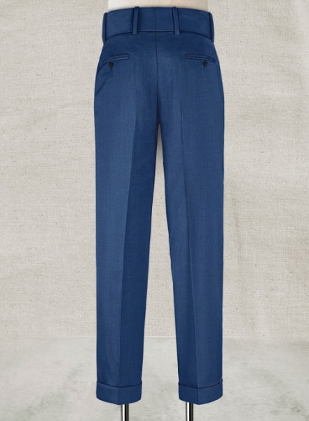 Napolean York Blue Double Gurkha Wool Trousers