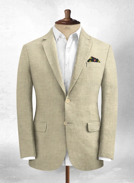 Italian Spring Beige Linen Jacket