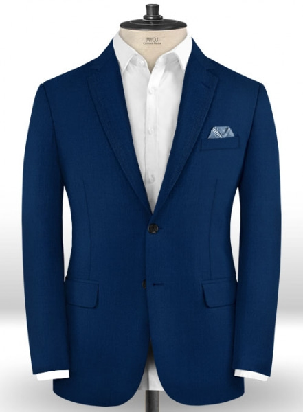 Scabal Prussian Blue Wool Suit