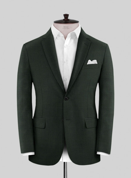 Scabal Dark Green Wool Suit
