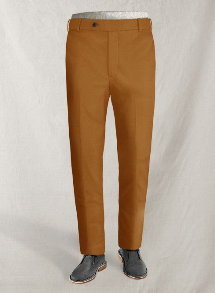 Italian Vivid Tan Cotton Pants