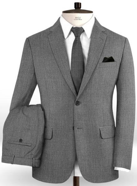 Scabal Grunge Gray Wool Suit
