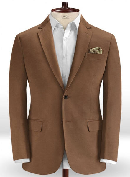 Rome Brown Stretch Chino Jacket