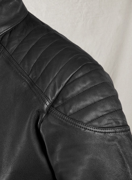 Shotgun Black Moto Leather Jacket