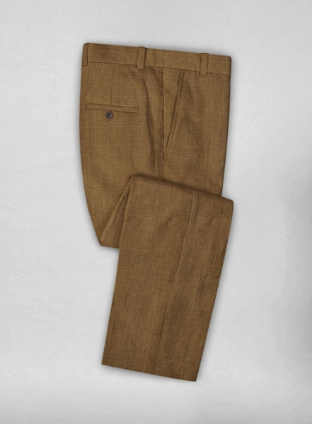 Sepia Brown Pure Linen Suit