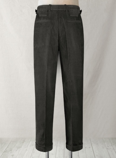 Dark Gray Colonel Corduroy Trousers