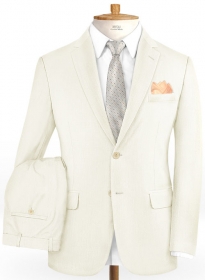 Scabal Ivory Wool Suit