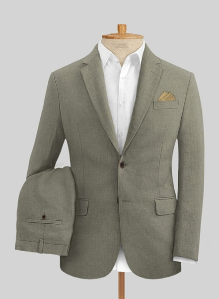 Sage Green Pure Linen Suit