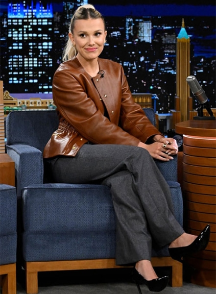 Millie Bobby Brown Leather Jacket
