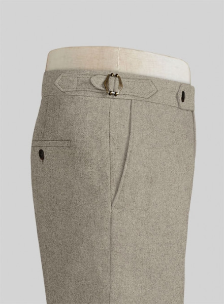 Light Weight Light Brown Highland Tweed Trousers