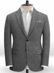 Harris Tweed Gray Stripe Jacket