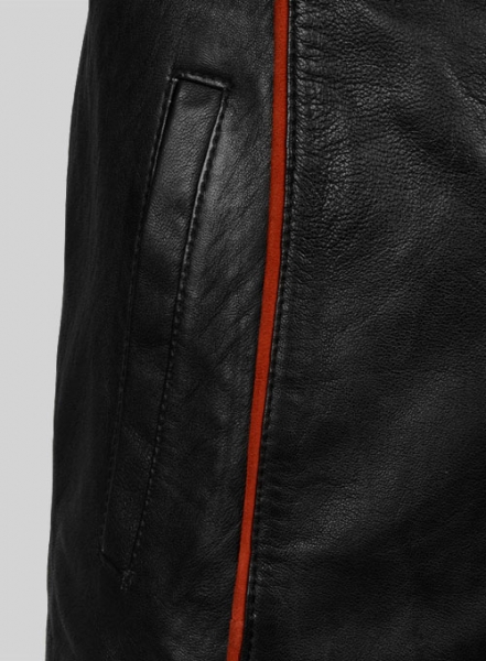 Soft Rich Black Washed & Wax Mass Effect 3 Leather Jacket