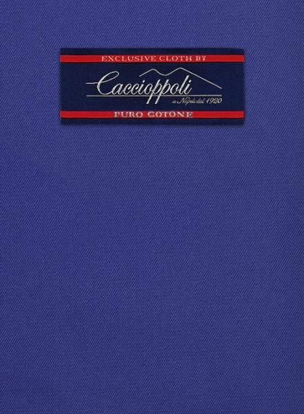 Caccioppoli Cotton Drill Cobalt Blue Pants