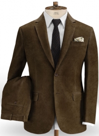 Dark Brown Corduroy Suit