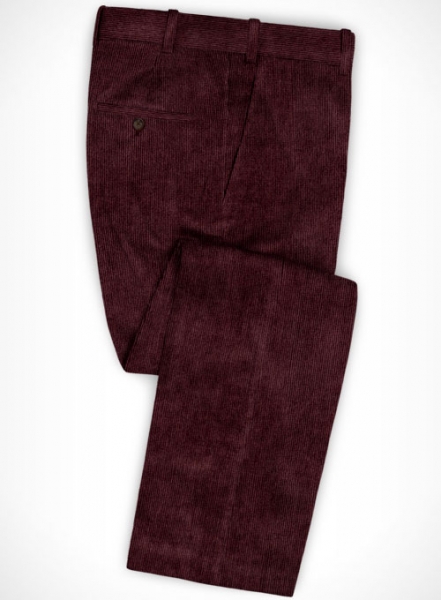 Wine Corduroy Suit