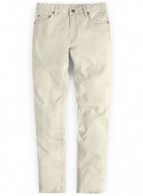 Light Beige Peach Finish Chino Jeans