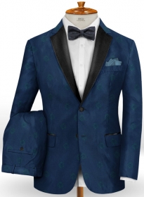 Lion Prussian Blue Wool Tuxedo Suit