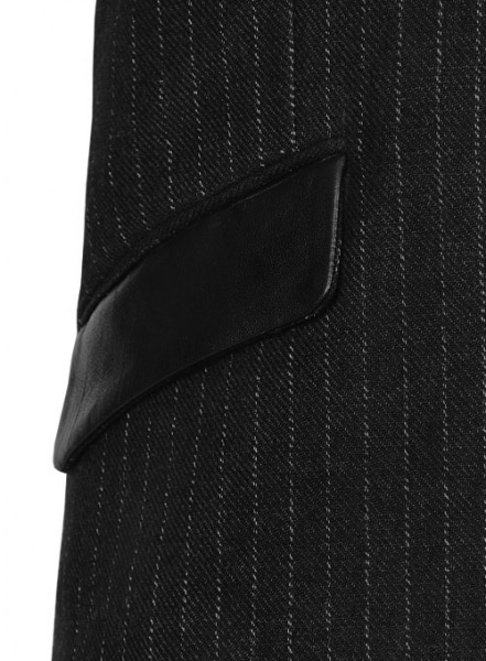 Vintage Stripe Black Tweed Pirana Style Jacket