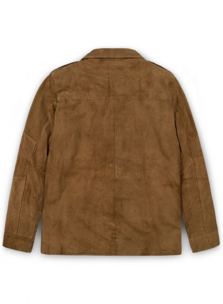 Soft Light Brown Suede Leather Jacket # 621