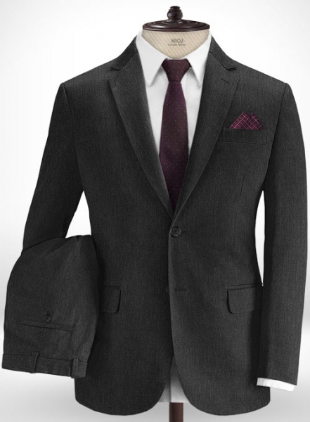 Cotton Stretch Nicomi Charcoal Suit