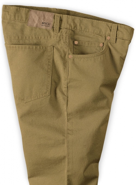 Tan Peach Finish Chino Jeans