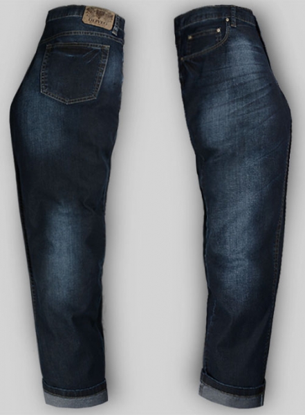 Melange Luxurious Deep Dark Blue Jeans - Indigo Wash