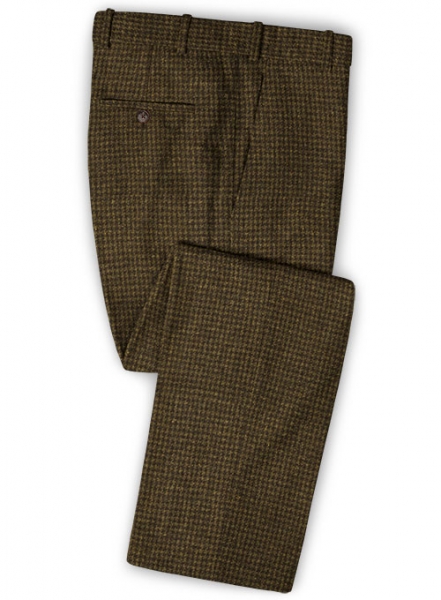 Houndstooth Melange Tweed Pants