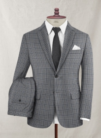 Reda Stobal Blue Gray Wool Suit