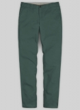 Gallo Green Cotton Stretch Chino Pants