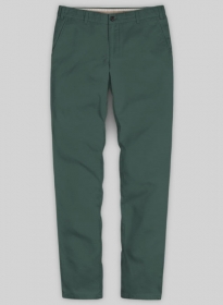 Gallo Green Cotton Stretch Chino Pants