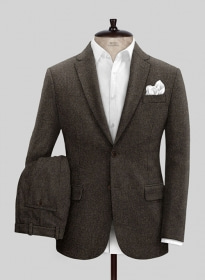 Light Weight Dark Brown Tweed Suit