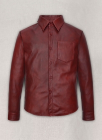 Spanish Red Classic Leather Shirt