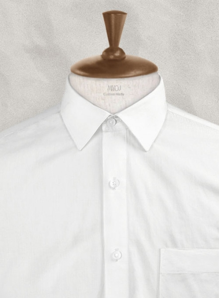 Italian Heavy Cotton Off White Shirt - Full Sleeves