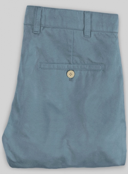 Nord Blue Feather Cotton Canvas Stretch Chino Pants